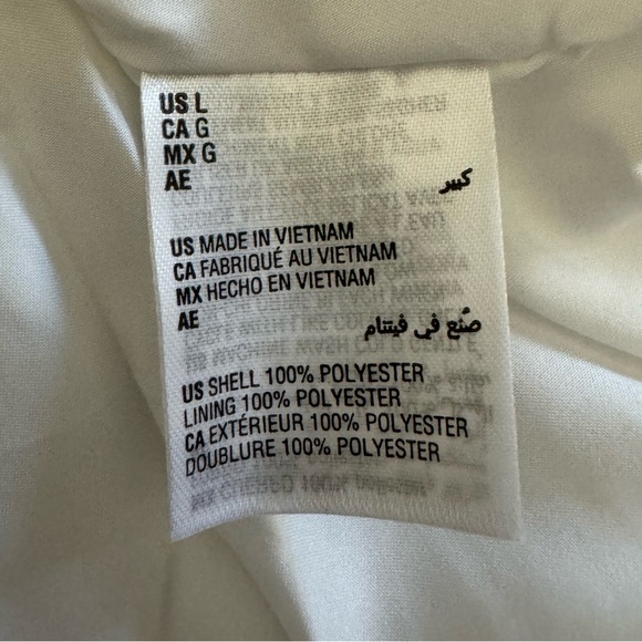 Alfani Pleated Midi Desert Breeze White Tiered Sleeveless Dress L - Picture 13 of 13